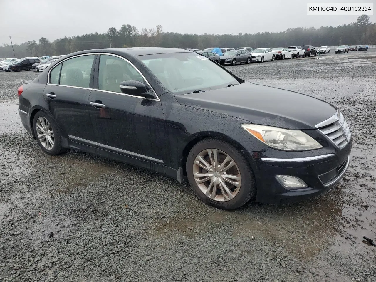 2012 Hyundai Genesis 4.6L VIN: KMHGC4DF4CU192334 Lot: 81699904