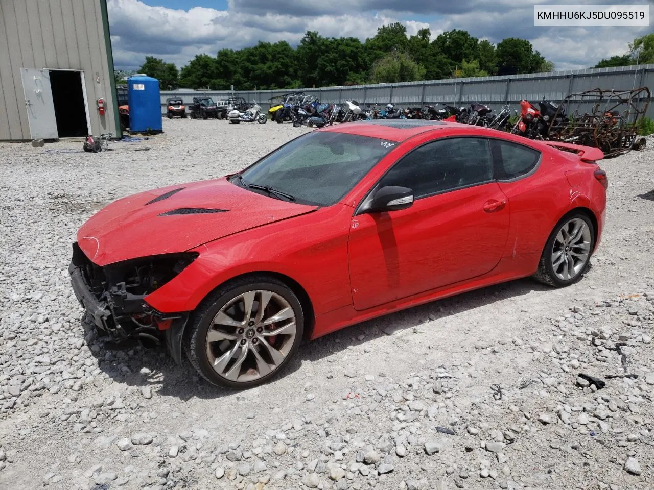 2013 Hyundai Genesis Coupe 3.8L VIN: KMHHU6KJ5DU095519 Lot: 57982564