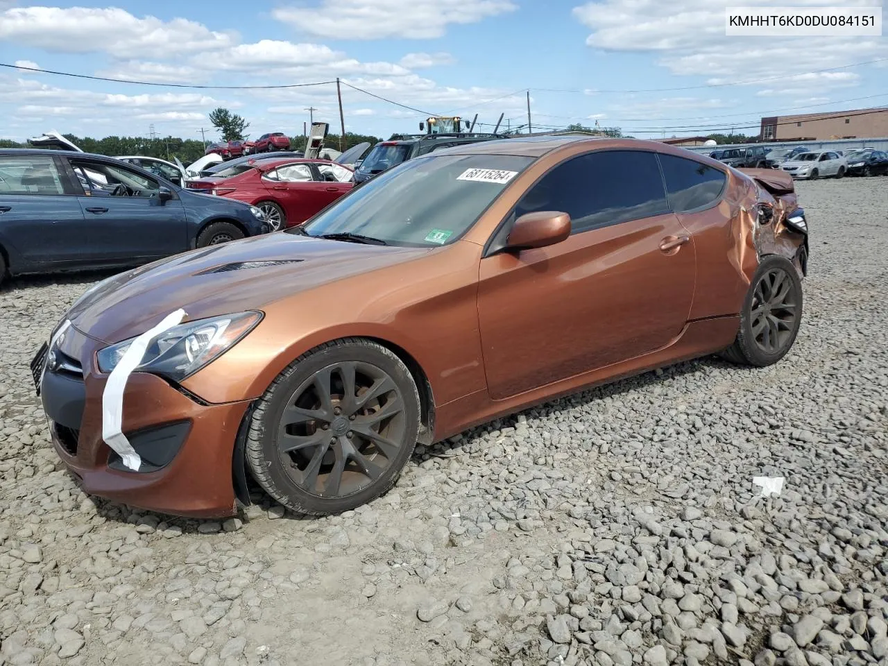 2013 Hyundai Genesis Coupe 2.0T VIN: KMHHT6KD0DU084151 Lot: 68115264