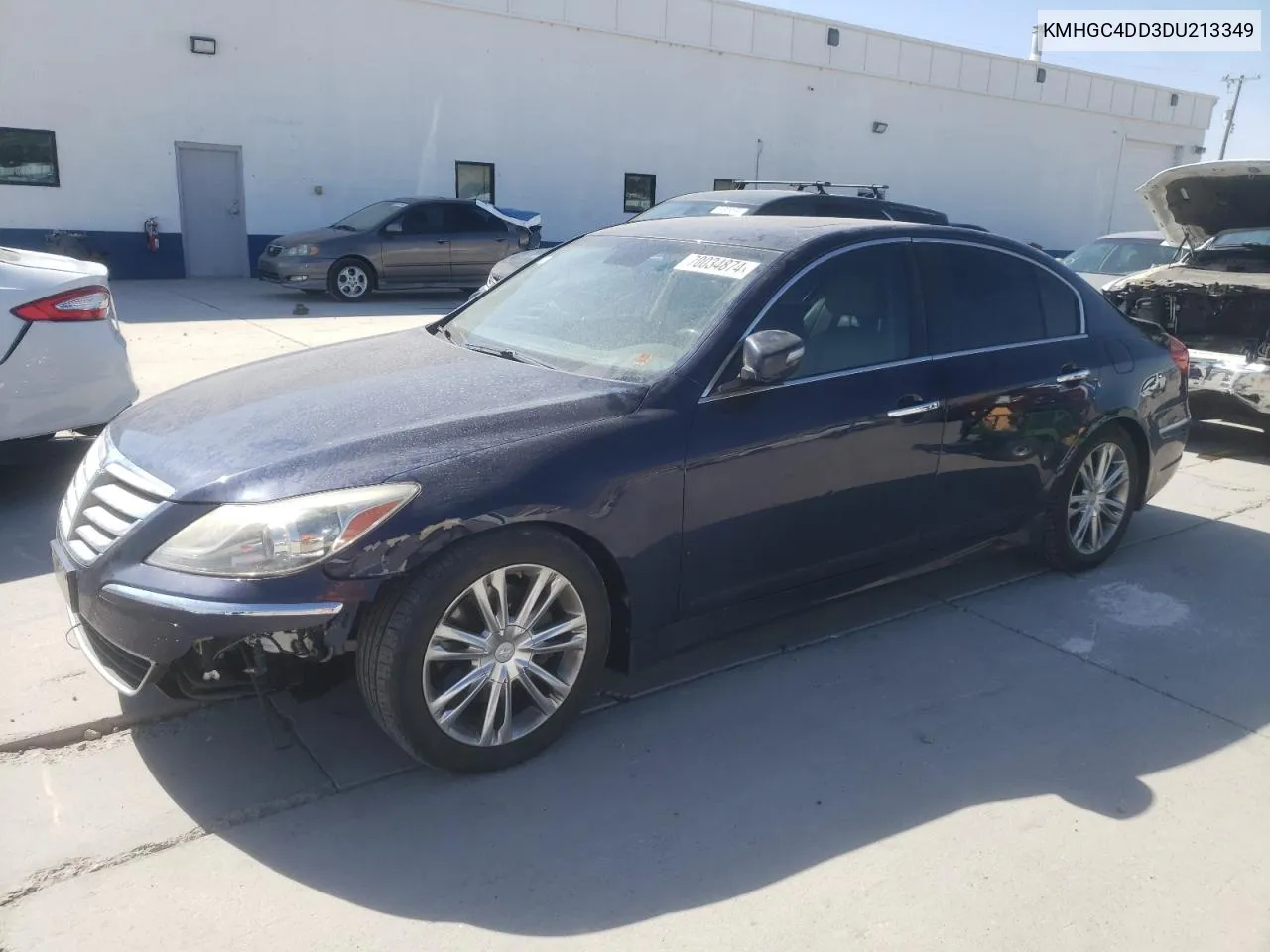 2013 Hyundai Genesis 3.8L VIN: KMHGC4DD3DU213349 Lot: 70034874