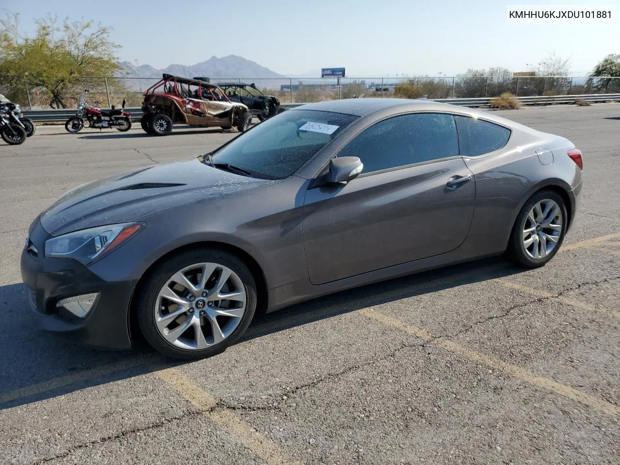 2013 Hyundai Genesis Coupe 3.8L VIN: KMHHU6KJXDU101881 Lot: 70825694