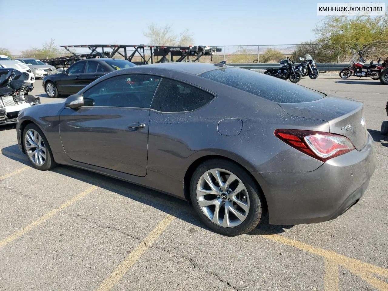 2013 Hyundai Genesis Coupe 3.8L VIN: KMHHU6KJXDU101881 Lot: 70825694