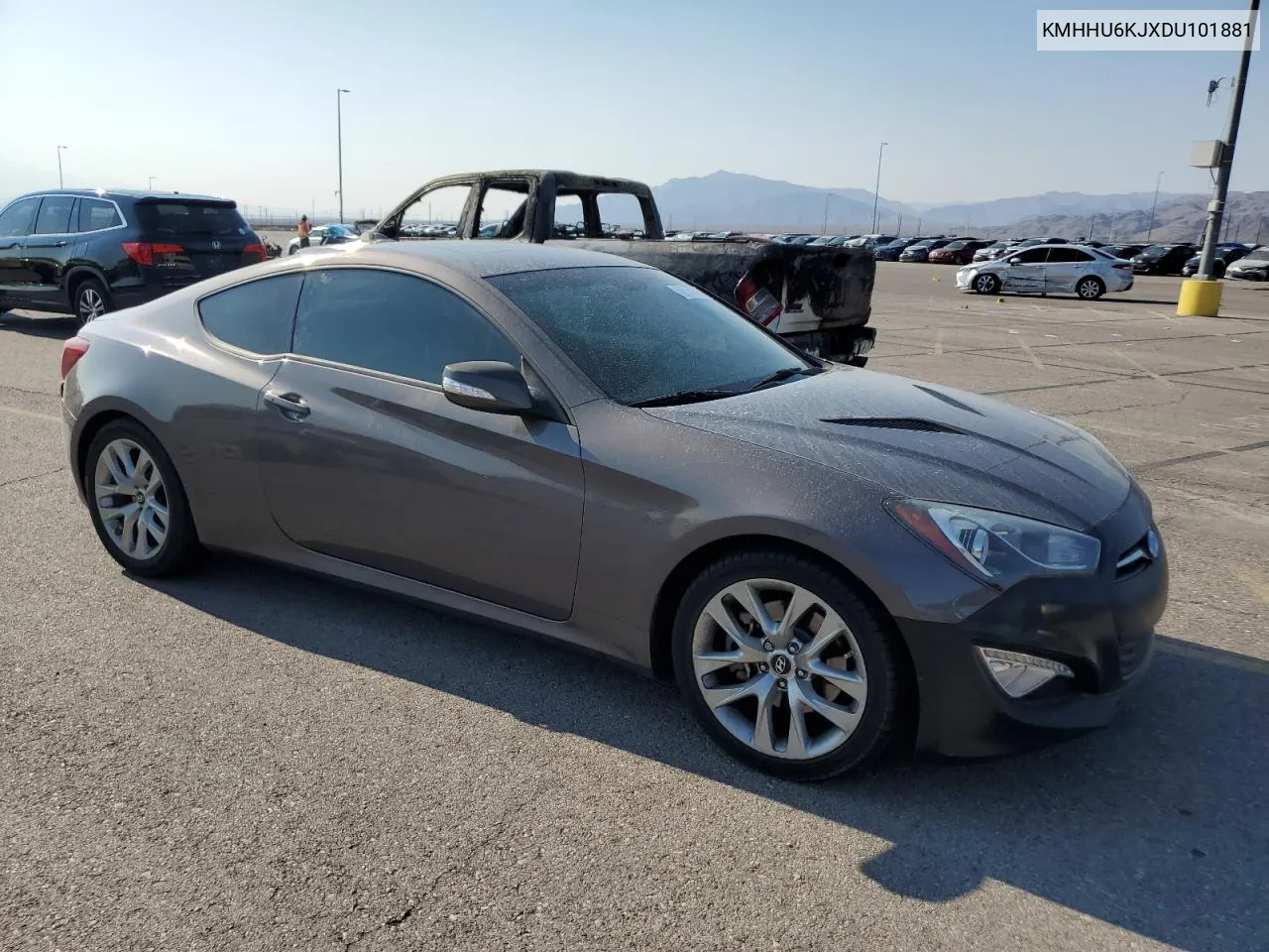 2013 Hyundai Genesis Coupe 3.8L VIN: KMHHU6KJXDU101881 Lot: 70825694