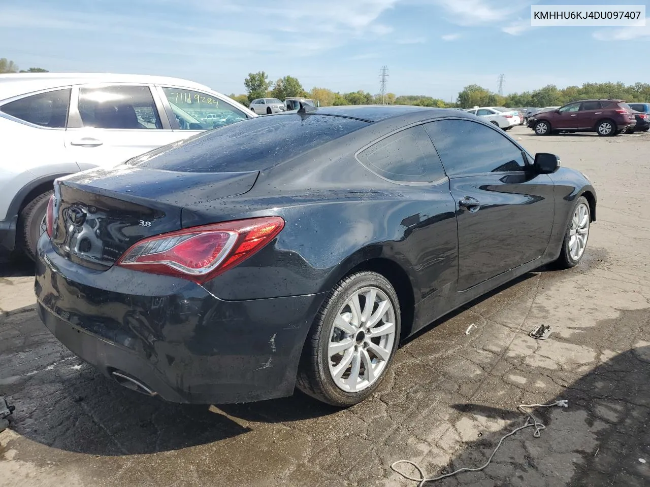 2013 Hyundai Genesis Coupe 3.8L VIN: KMHHU6KJ4DU097407 Lot: 70995454