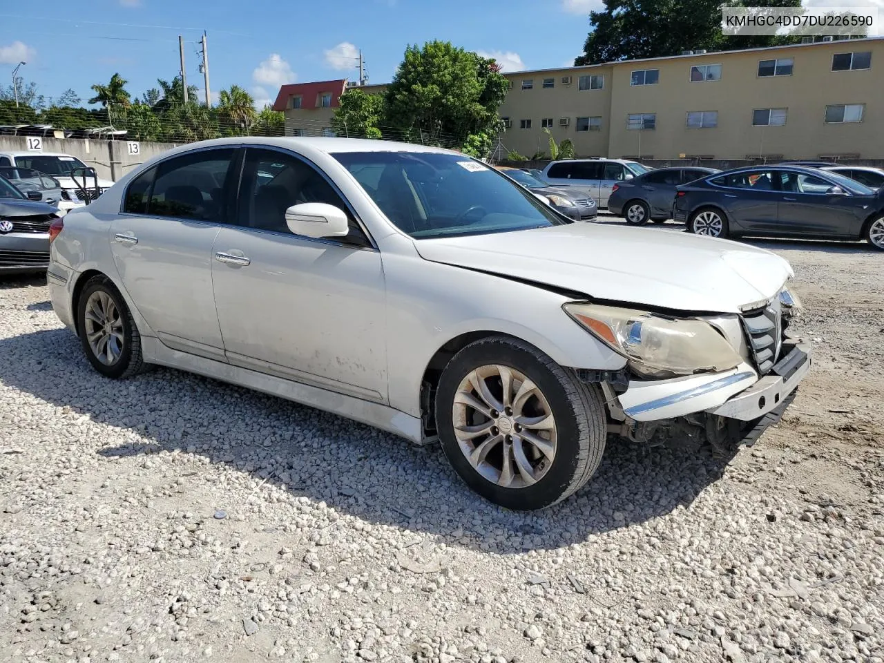 2013 Hyundai Genesis 3.8L VIN: KMHGC4DD7DU226590 Lot: 71543314