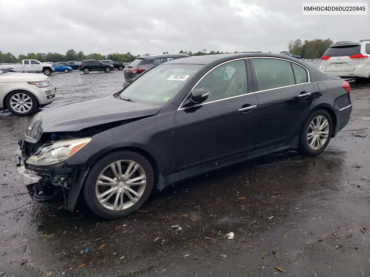 2013 Hyundai Genesis 3.8L VIN: KMHGC4DD6DU220845 Lot: 71962964