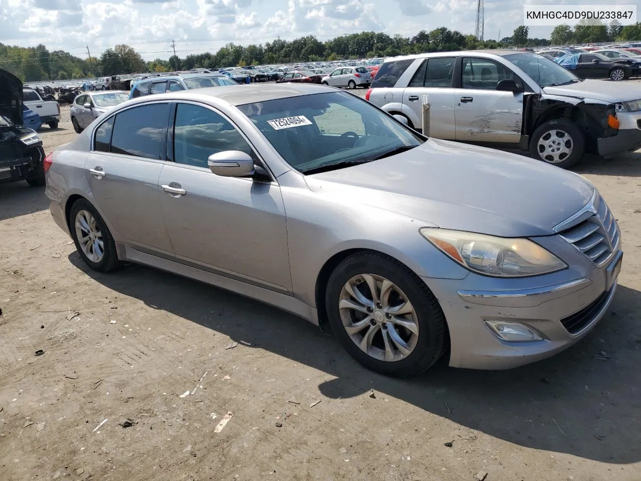 2013 Hyundai Genesis 3.8L VIN: KMHGC4DD9DU233847 Lot: 72524094