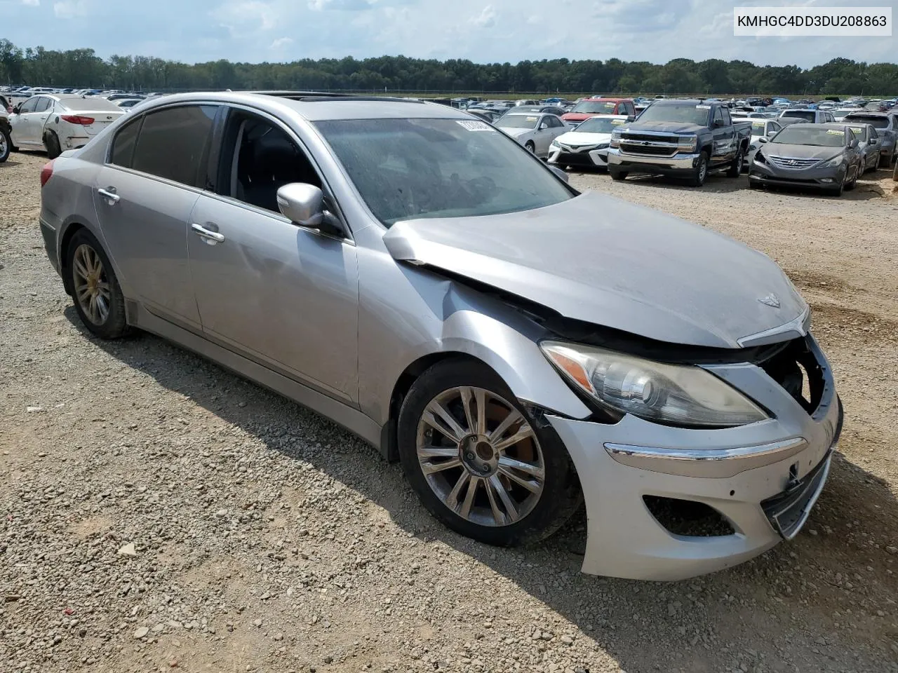 2013 Hyundai Genesis 3.8L VIN: KMHGC4DD3DU208863 Lot: 72703424