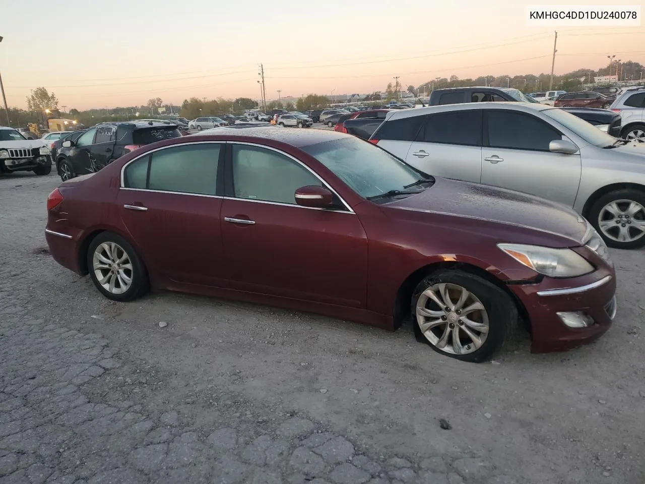 2013 Hyundai Genesis 3.8L VIN: KMHGC4DD1DU240078 Lot: 73200994