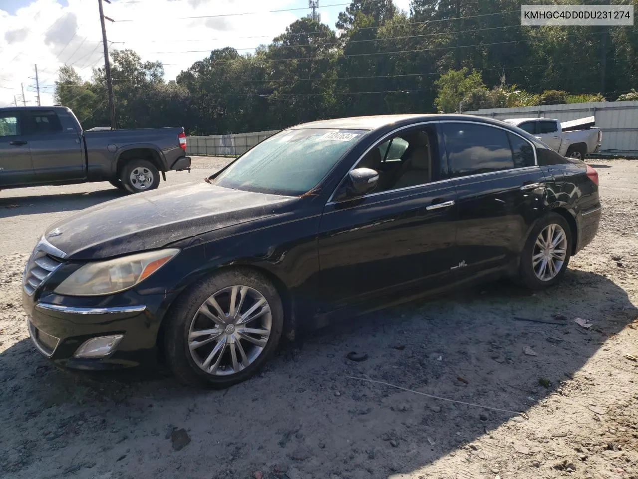 2013 Hyundai Genesis 3.8L VIN: KMHGC4DD0DU231274 Lot: 73247634