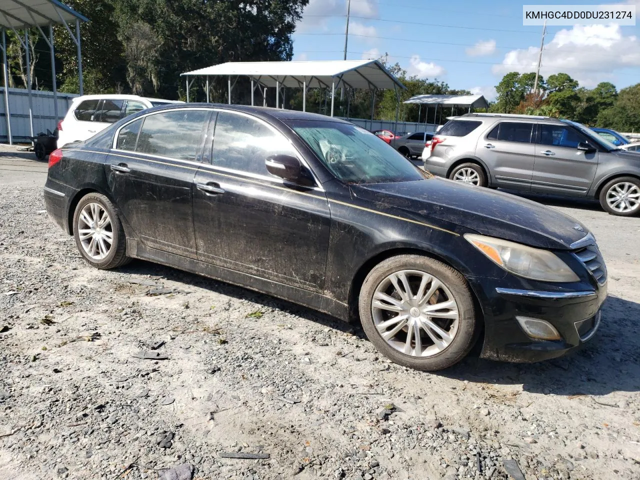 2013 Hyundai Genesis 3.8L VIN: KMHGC4DD0DU231274 Lot: 73247634