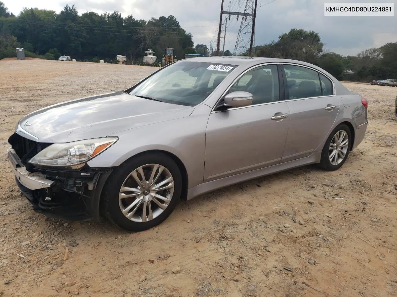 2013 Hyundai Genesis 3.8L VIN: KMHGC4DD8DU224881 Lot: 73273854