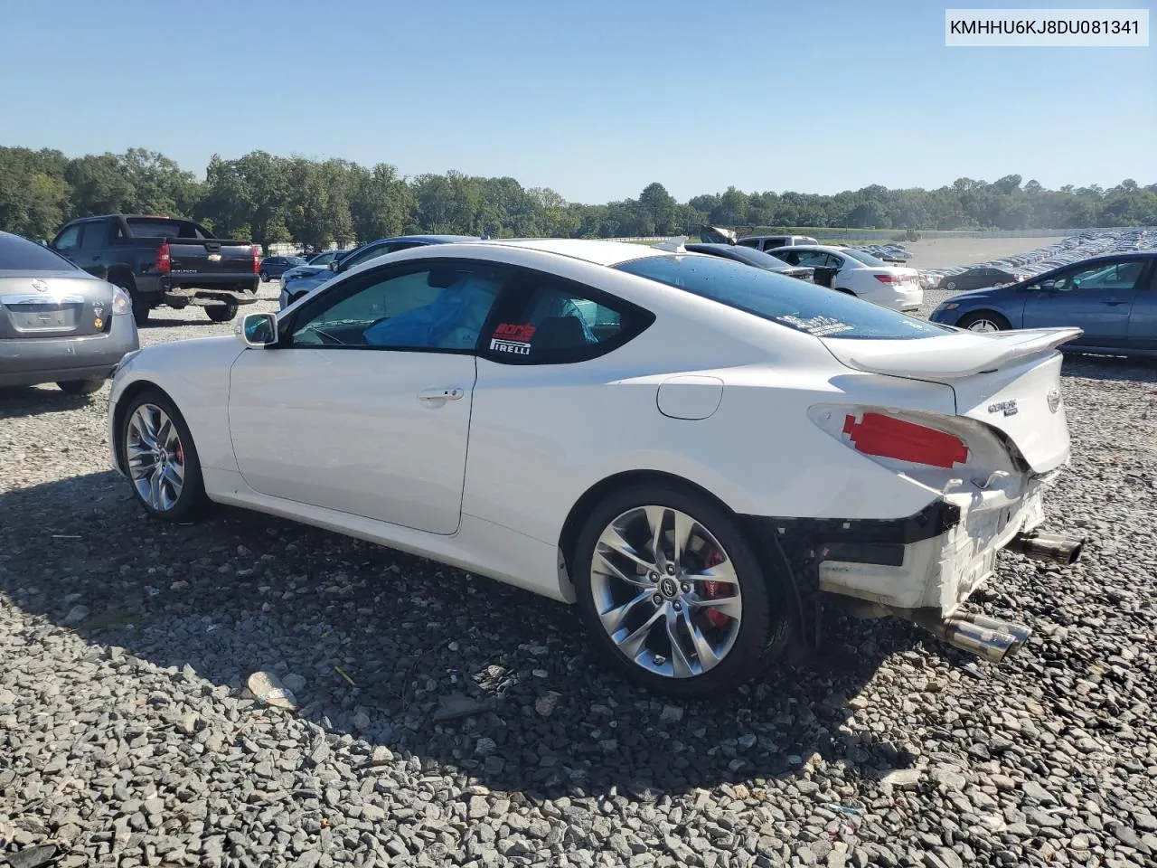 2013 Hyundai Genesis Coupe 3.8L VIN: KMHHU6KJ8DU081341 Lot: 73669574