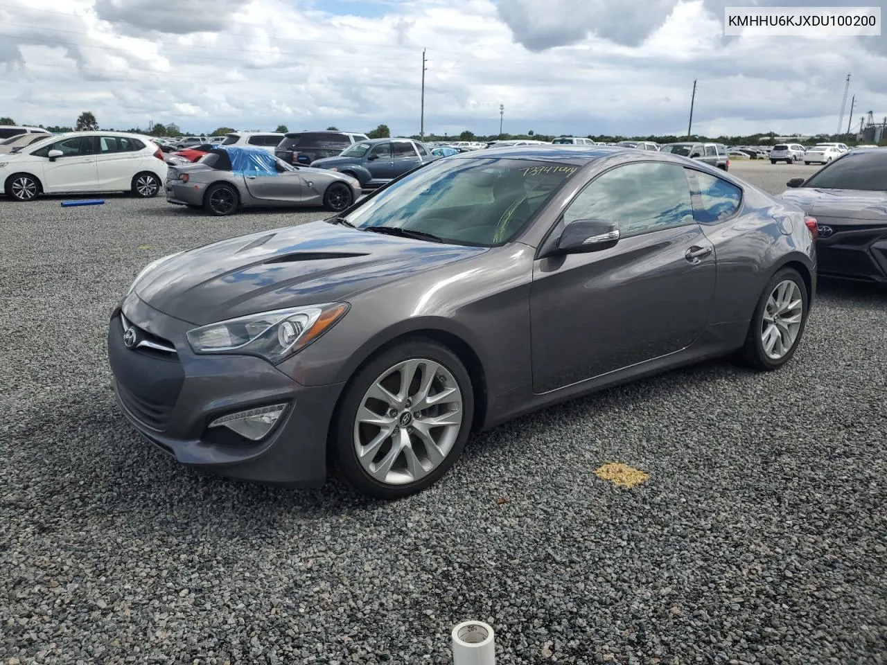 2013 Hyundai Genesis Coupe 3.8L VIN: KMHHU6KJXDU100200 Lot: 73947044