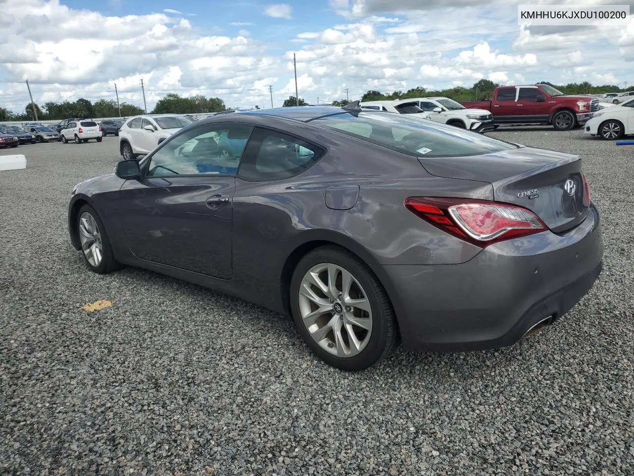 2013 Hyundai Genesis Coupe 3.8L VIN: KMHHU6KJXDU100200 Lot: 73947044