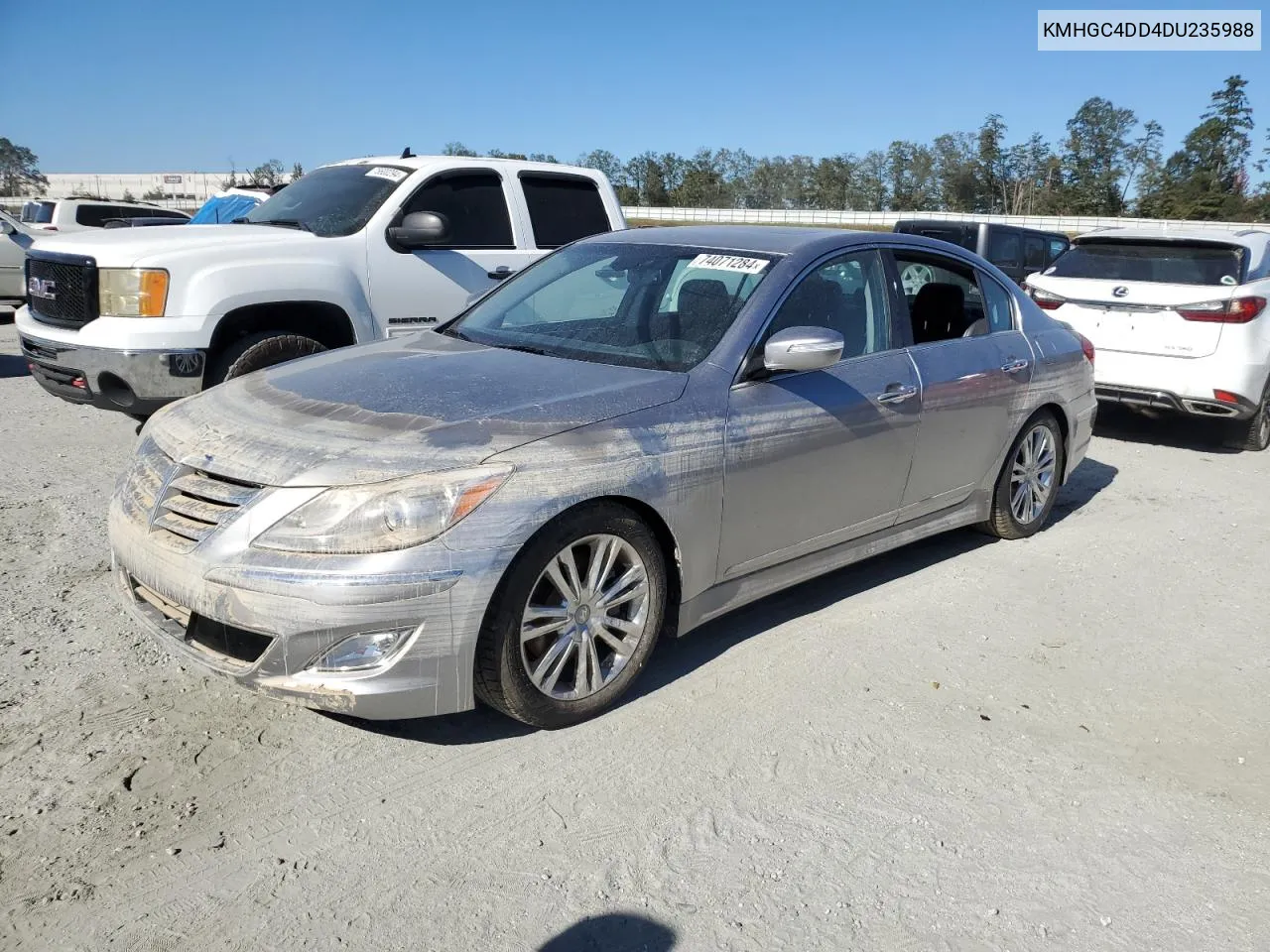 2013 Hyundai Genesis 3.8L VIN: KMHGC4DD4DU235988 Lot: 74071284