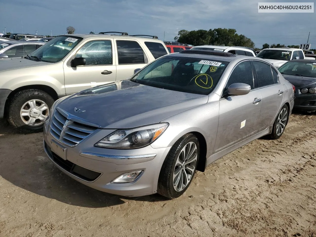 2013 Hyundai Genesis 5.0L VIN: KMHGC4DH6DU242251 Lot: 74176214