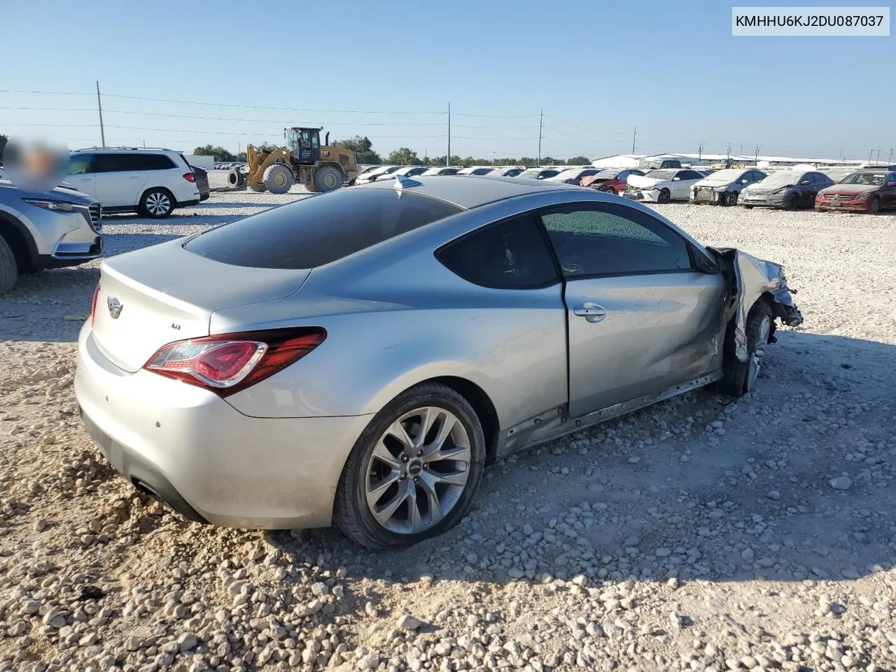 2013 Hyundai Genesis Coupe 3.8L VIN: KMHHU6KJ2DU087037 Lot: 74696964