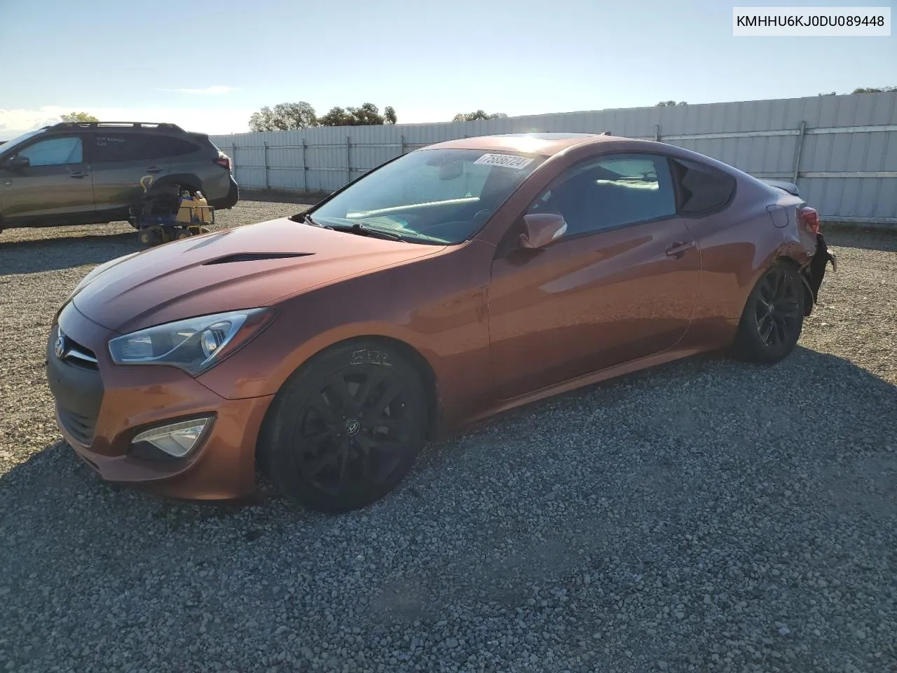 2013 Hyundai Genesis Coupe 3.8L VIN: KMHHU6KJ0DU089448 Lot: 75886724