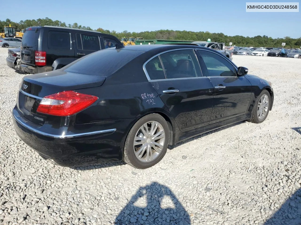 2013 Hyundai Genesis 3.8L VIN: KMHGC4DD3DU248568 Lot: 76063034