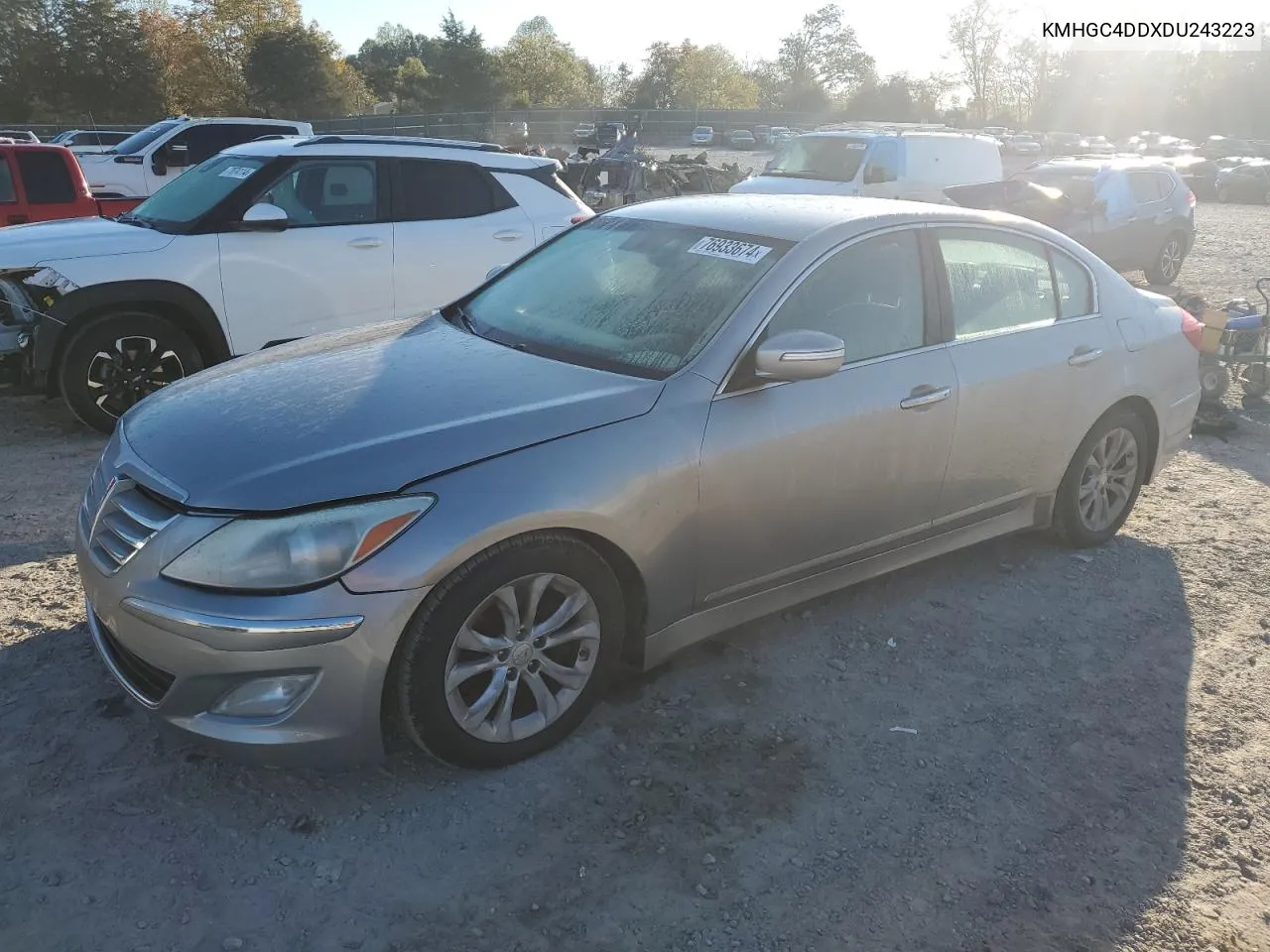 2013 Hyundai Genesis 3.8L VIN: KMHGC4DDXDU243223 Lot: 76933674