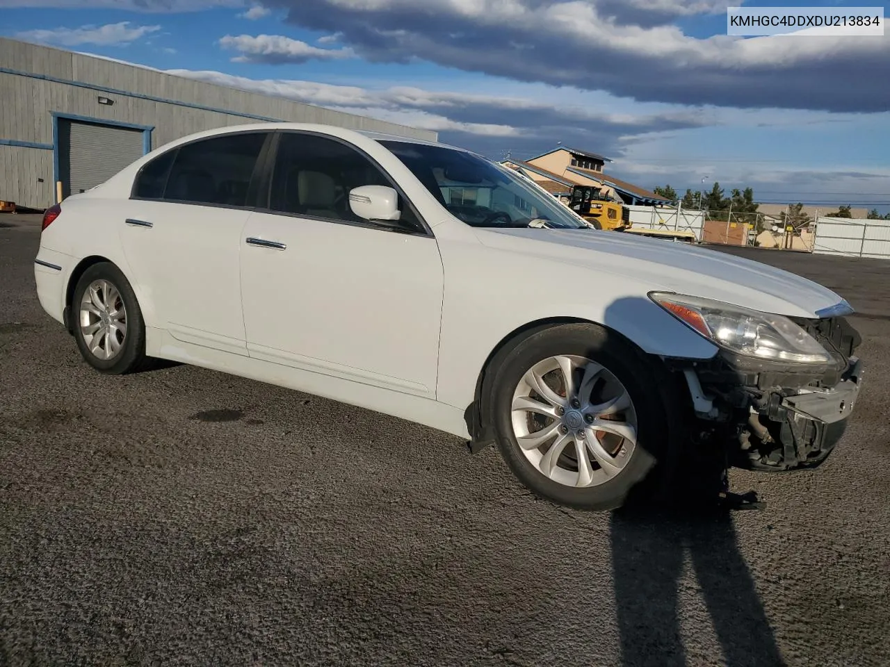 2013 Hyundai Genesis 3.8L VIN: KMHGC4DDXDU213834 Lot: 77195554