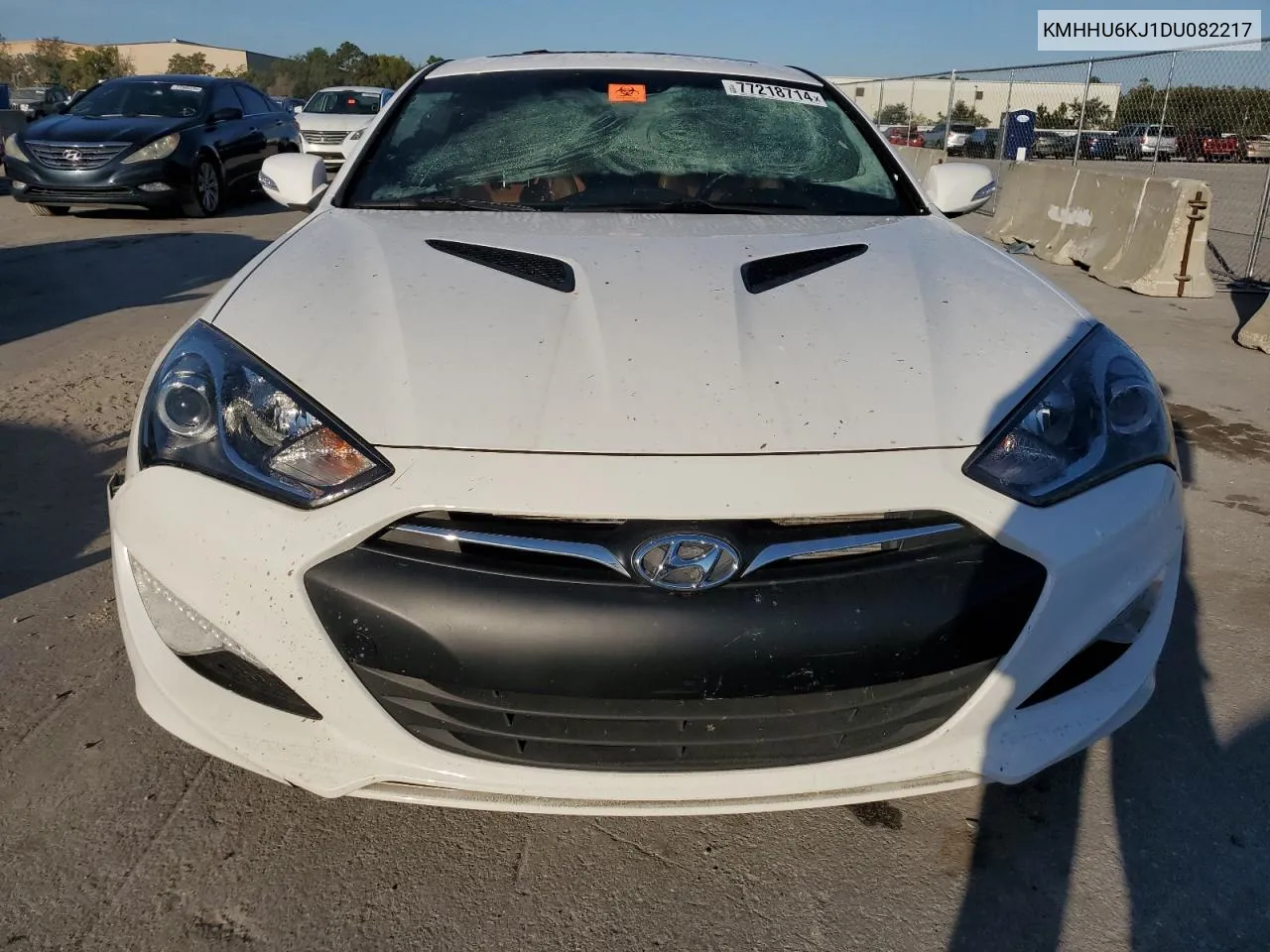 2013 Hyundai Genesis Coupe 3.8L VIN: KMHHU6KJ1DU082217 Lot: 77218714