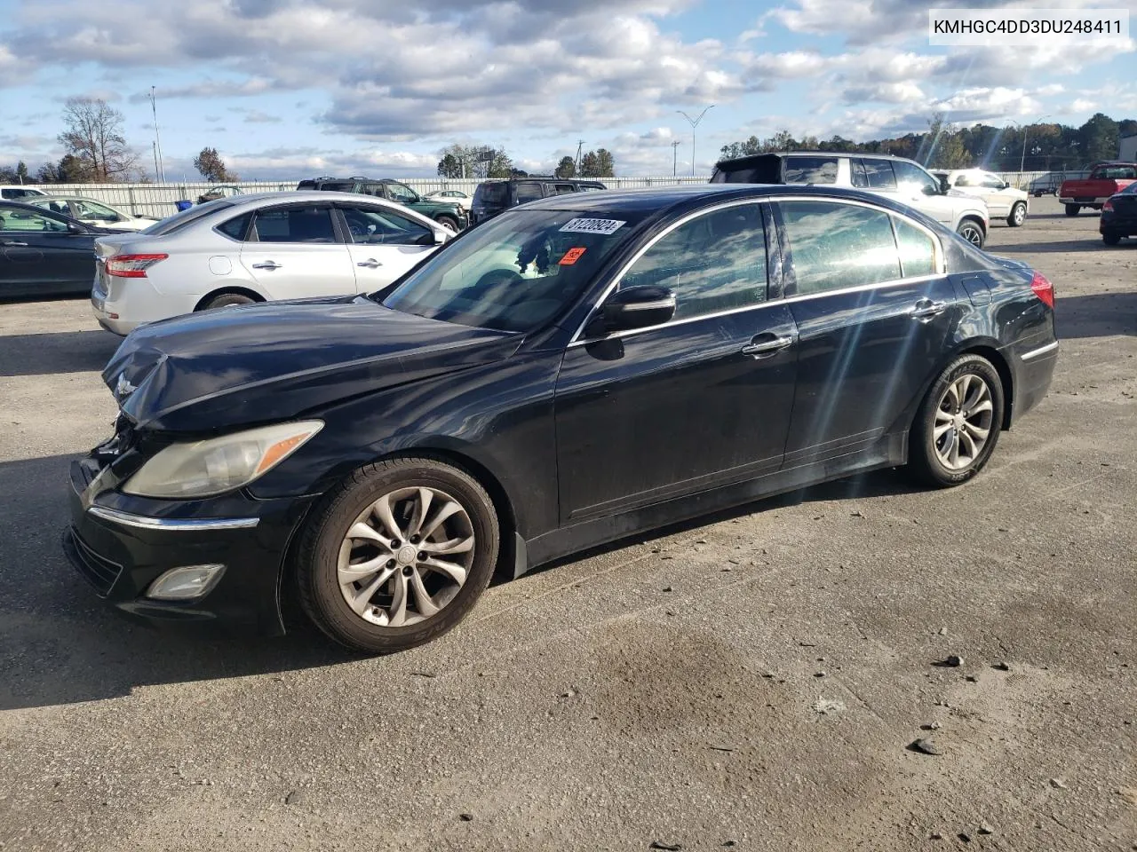 2013 Hyundai Genesis 3.8L VIN: KMHGC4DD3DU248411 Lot: 81220924