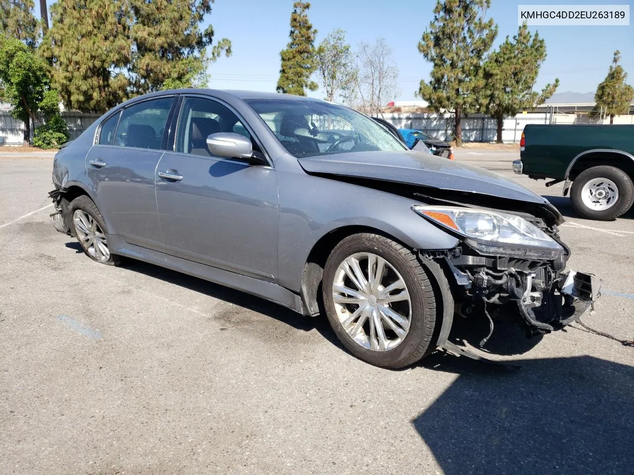 2014 Hyundai Genesis 3.8L VIN: KMHGC4DD2EU263189 Lot: 61760164