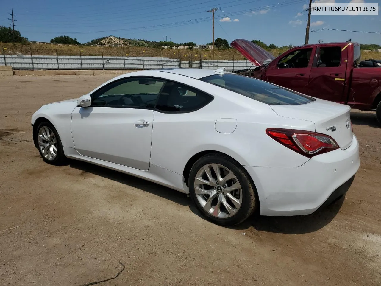 2014 Hyundai Genesis Coupe 3.8L VIN: KMHHU6KJ7EU113875 Lot: 62713684