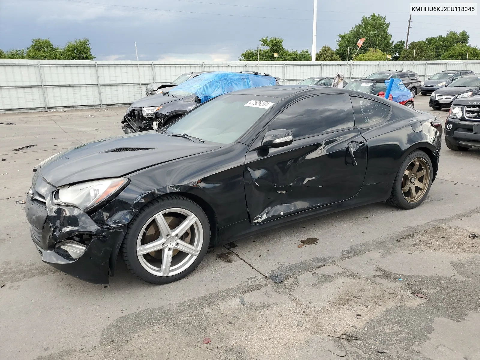 KMHHU6KJ2EU118045 2014 Hyundai Genesis Coupe 3.8L