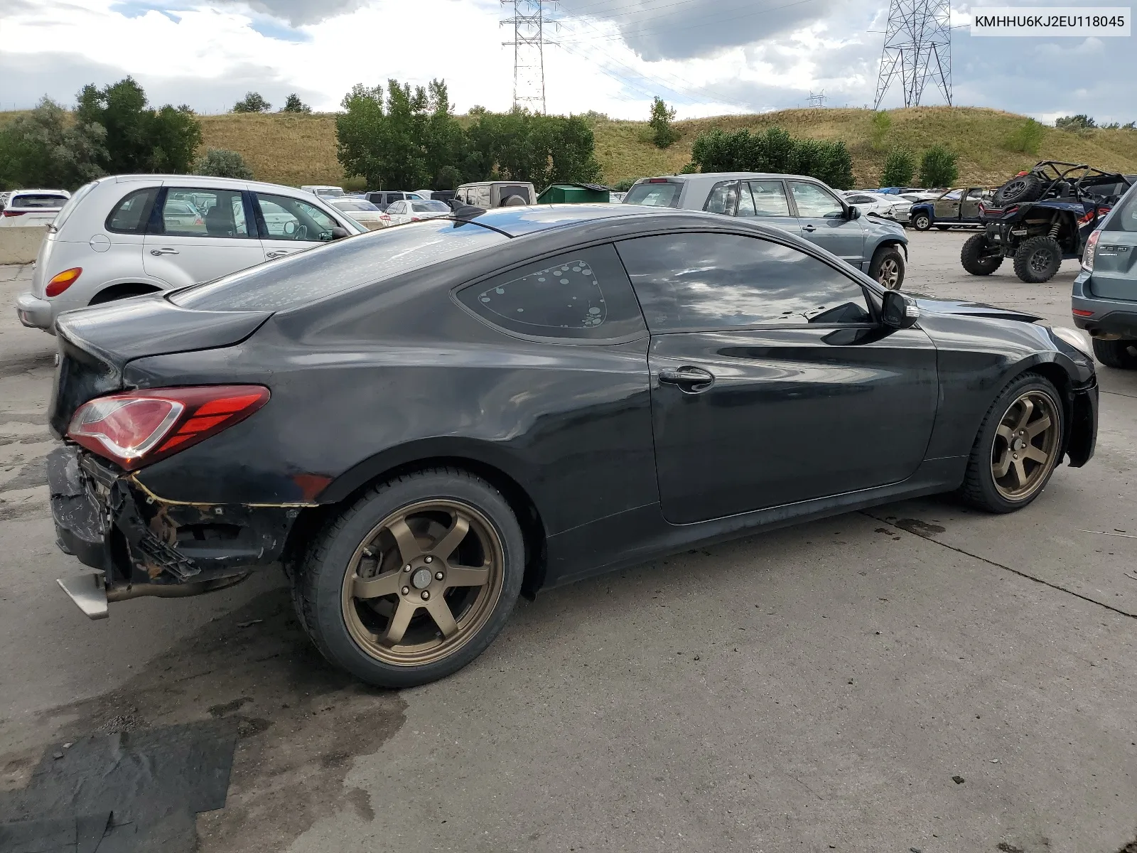 KMHHU6KJ2EU118045 2014 Hyundai Genesis Coupe 3.8L