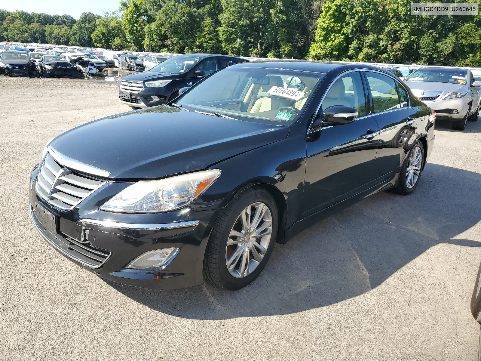 2014 Hyundai Genesis 3.8L VIN: KMHGC4DD9EU260645 Lot: 68664894