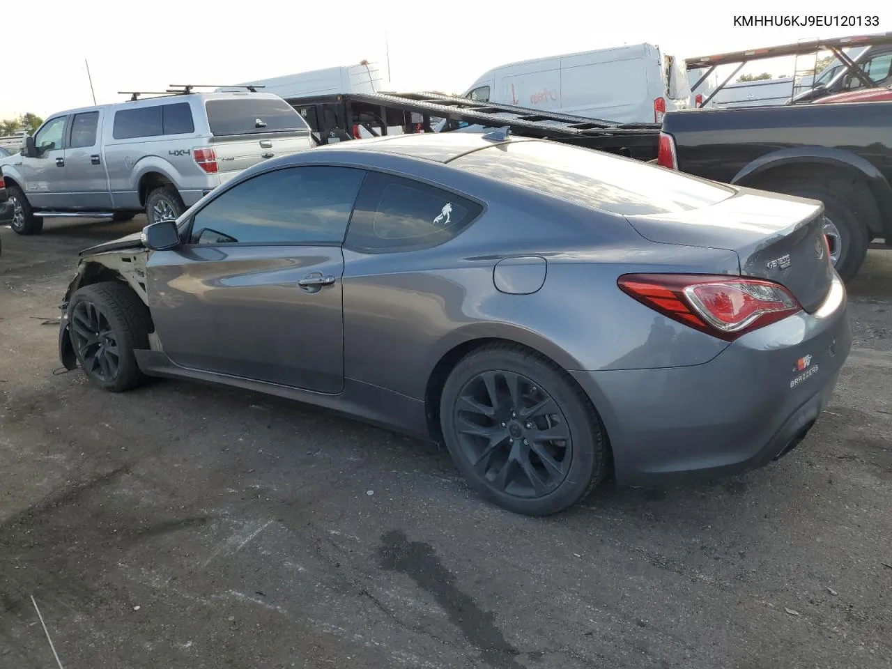 2014 Hyundai Genesis Coupe 3.8L VIN: KMHHU6KJ9EU120133 Lot: 70790624