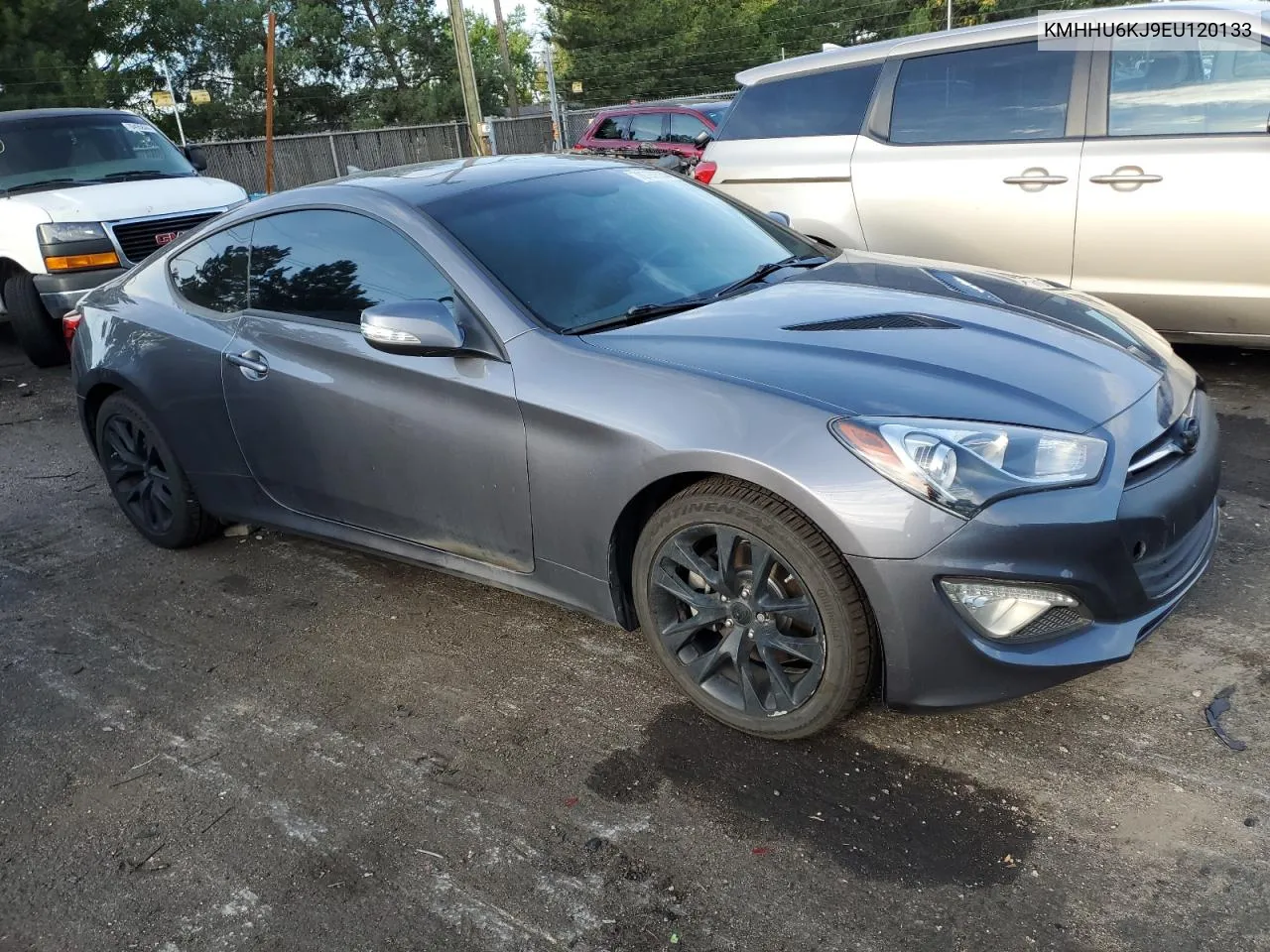 2014 Hyundai Genesis Coupe 3.8L VIN: KMHHU6KJ9EU120133 Lot: 70790624