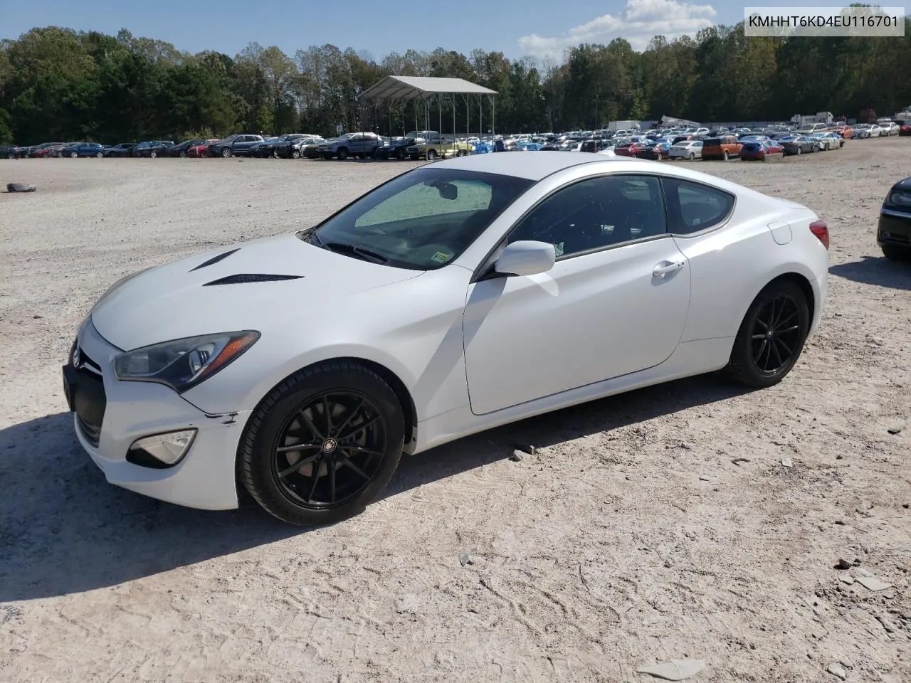 2014 Hyundai Genesis Coupe 2.0T VIN: KMHHT6KD4EU116701 Lot: 75736344