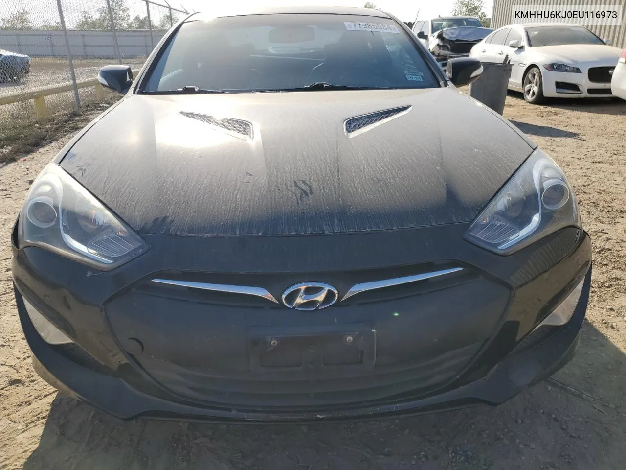 2014 Hyundai Genesis Coupe 3.8L VIN: KMHHU6KJ0EU116973 Lot: 77985984