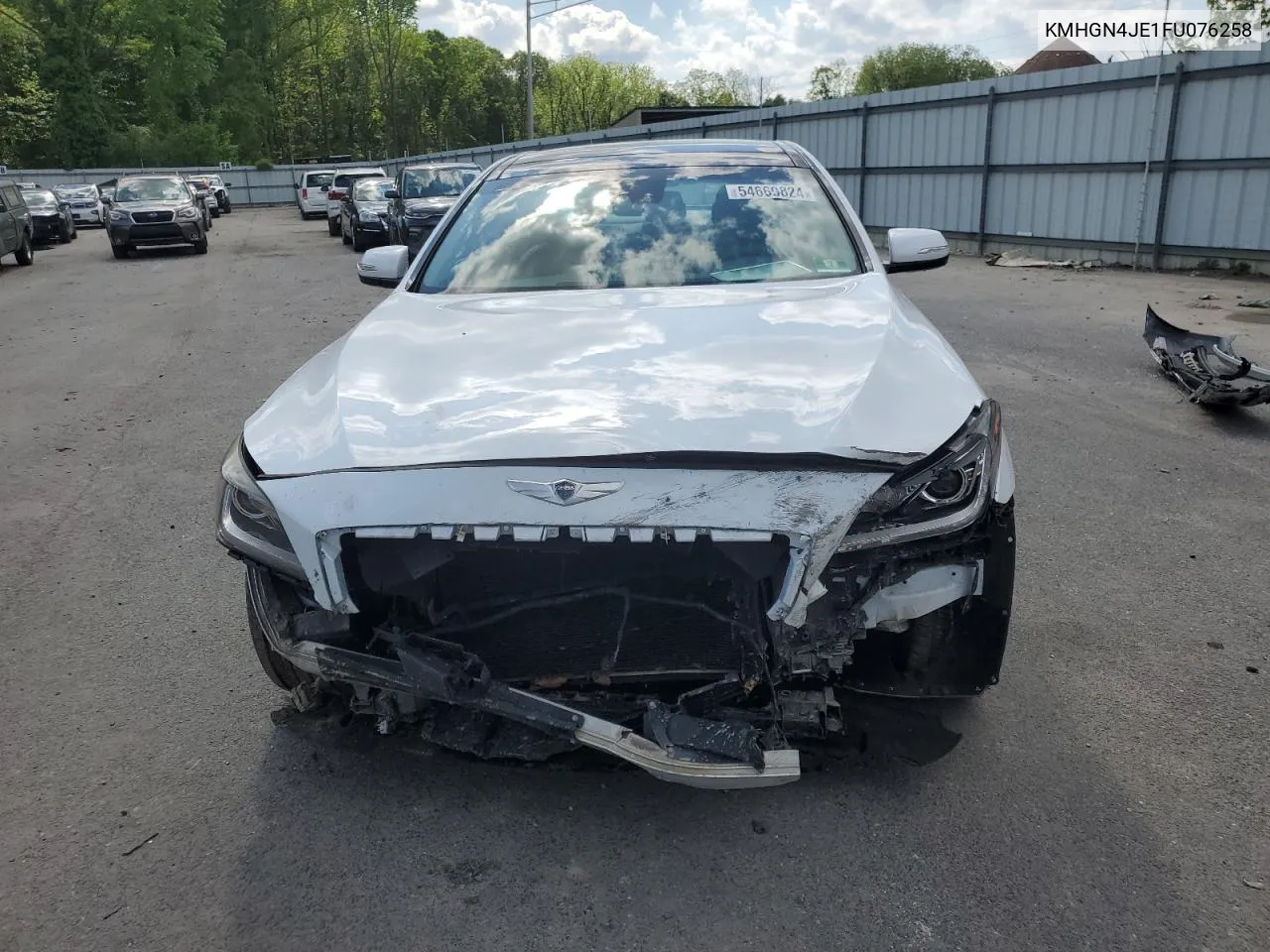 KMHGN4JE1FU076258 2015 Hyundai Genesis 3.8L