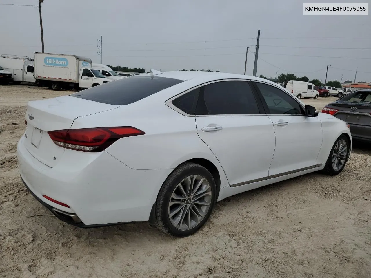 2015 Hyundai Genesis 3.8L VIN: KMHGN4JE4FU075055 Lot: 55859204