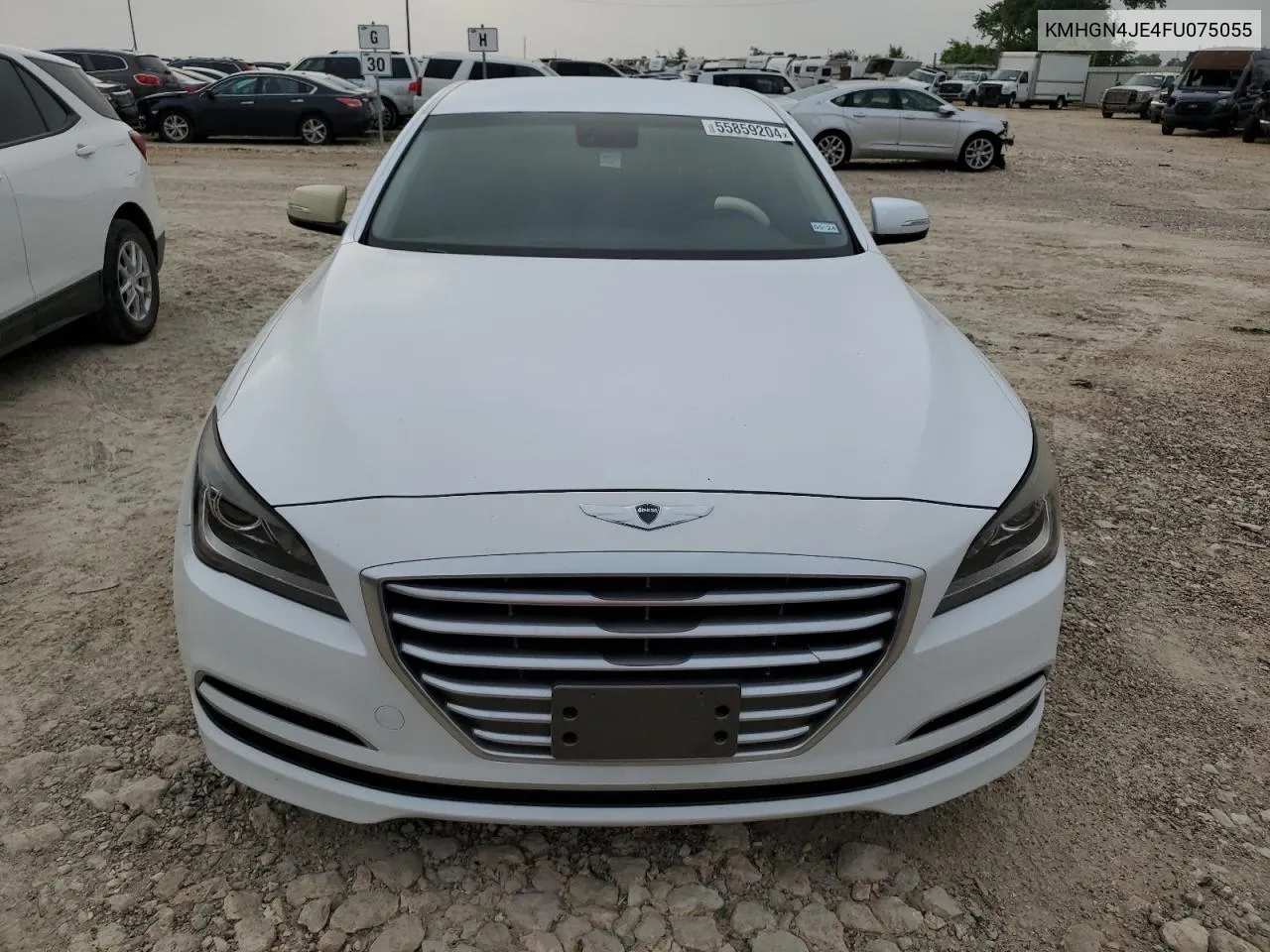 KMHGN4JE4FU075055 2015 Hyundai Genesis 3.8L