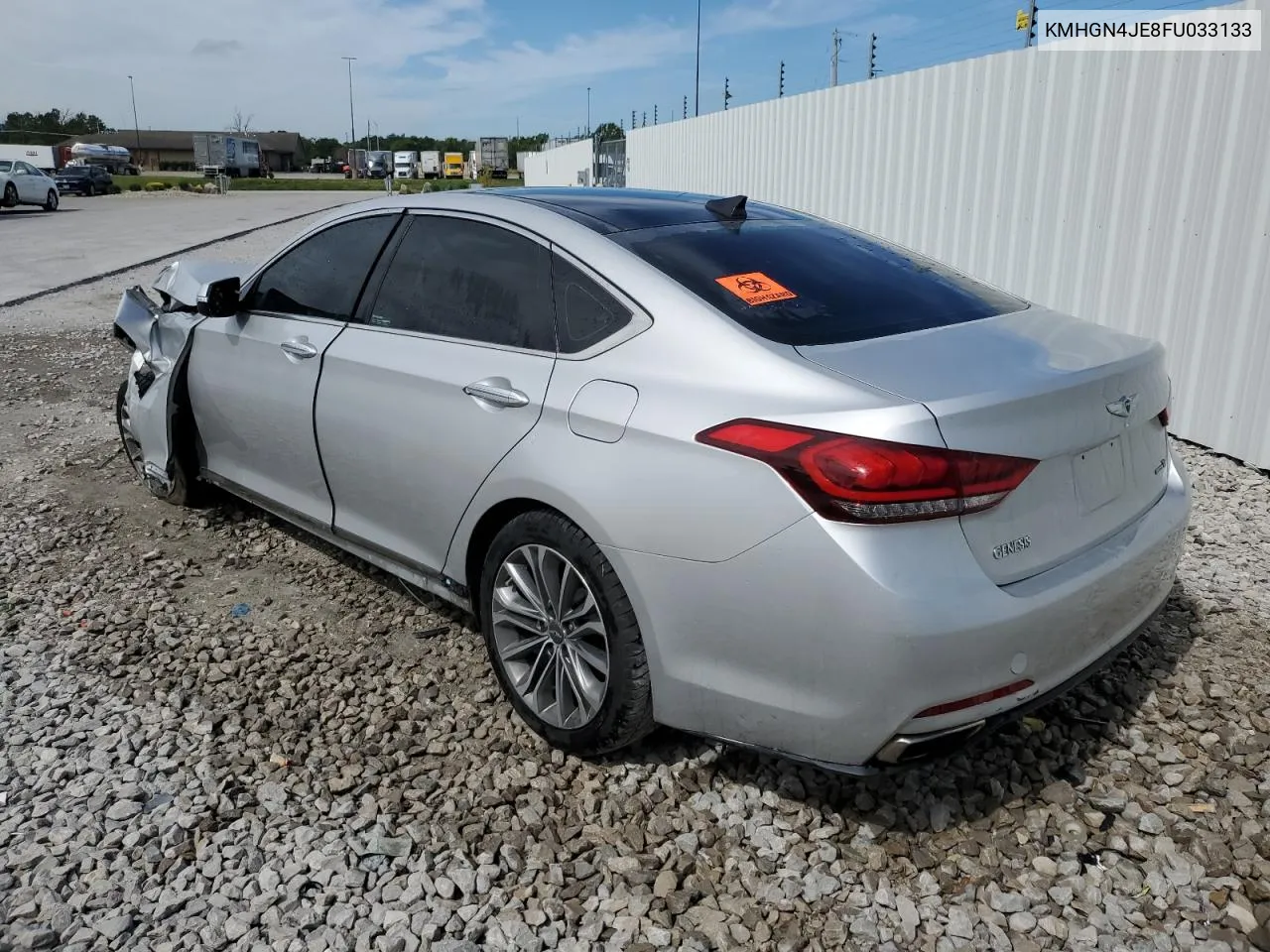 2015 Hyundai Genesis 3.8L VIN: KMHGN4JE8FU033133 Lot: 56025284