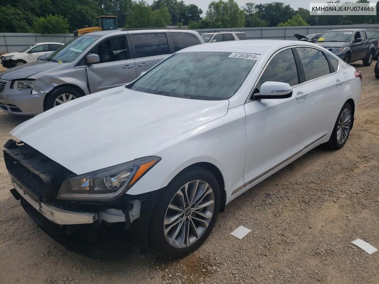 KMHGN4JE4FU074665 2015 Hyundai Genesis 3.8L