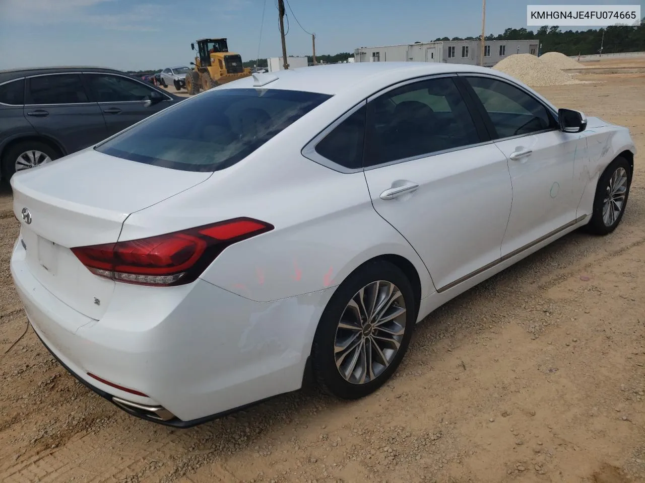 2015 Hyundai Genesis 3.8L VIN: KMHGN4JE4FU074665 Lot: 57383014