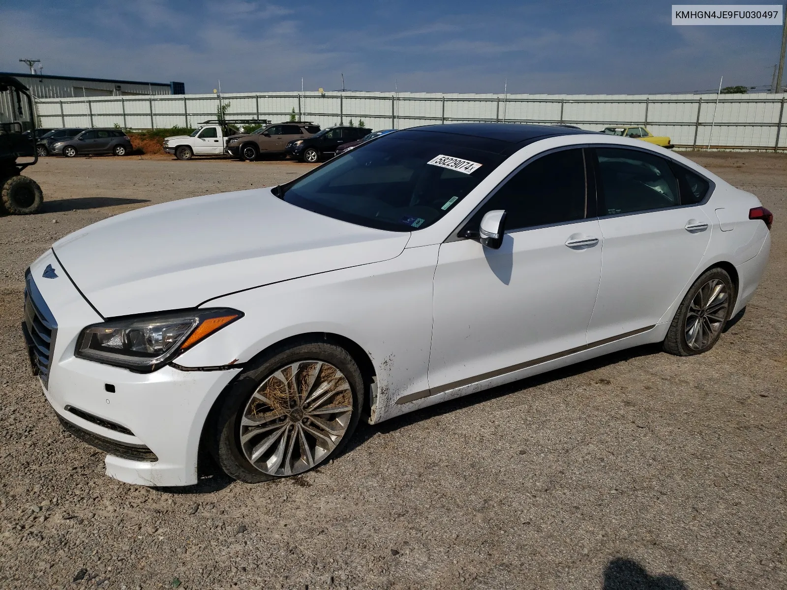 KMHGN4JE9FU030497 2015 Hyundai Genesis 3.8L