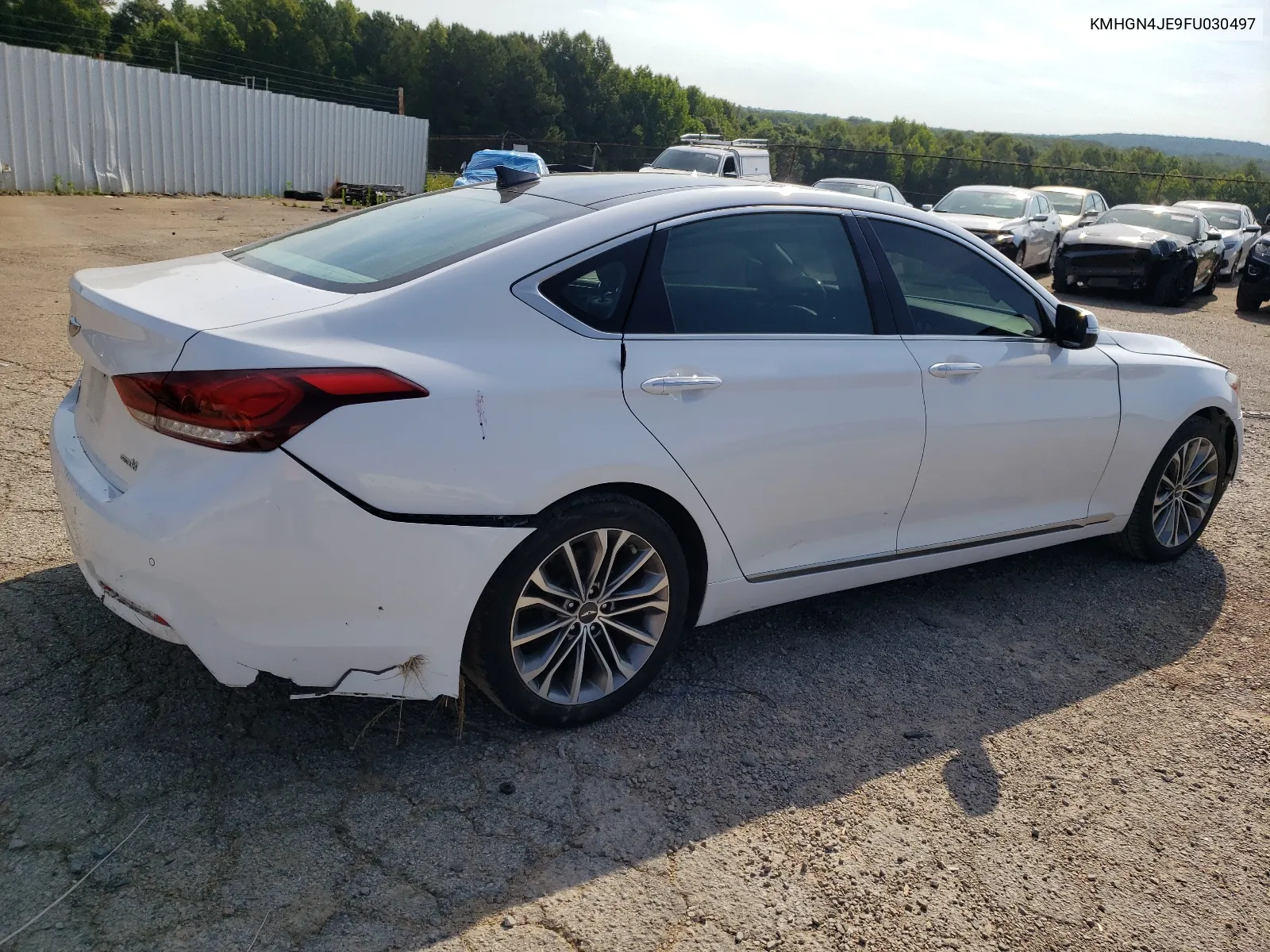 2015 Hyundai Genesis 3.8L VIN: KMHGN4JE9FU030497 Lot: 58229074