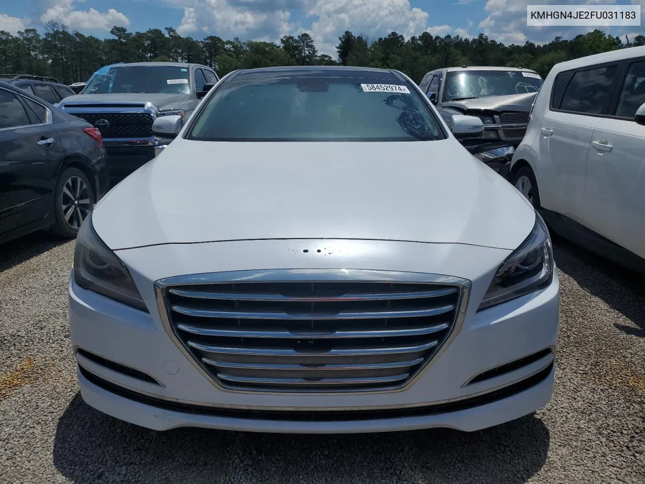 2015 Hyundai Genesis 3.8L VIN: KMHGN4JE2FU031183 Lot: 58452974