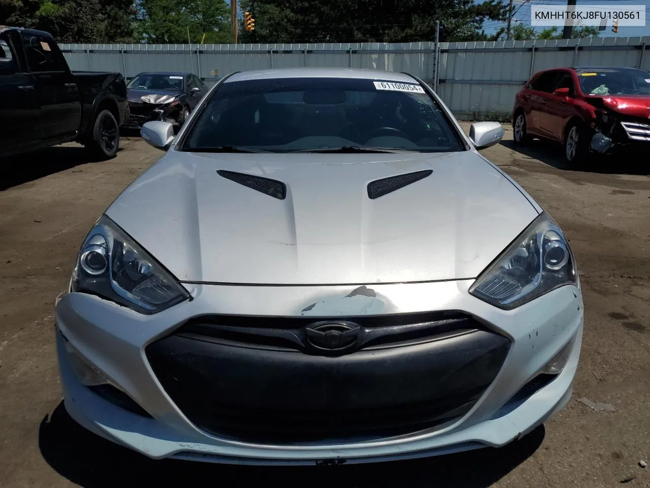 2015 Hyundai Genesis Coupe 3.8L VIN: KMHHT6KJ8FU130561 Lot: 61100054