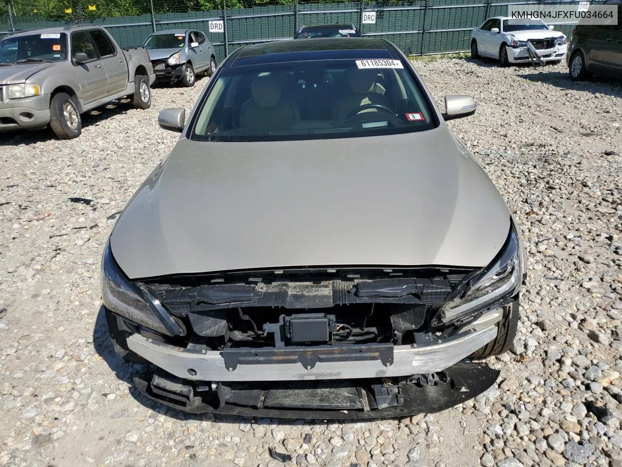 KMHGN4JFXFU034664 2015 Hyundai Genesis 5.0L