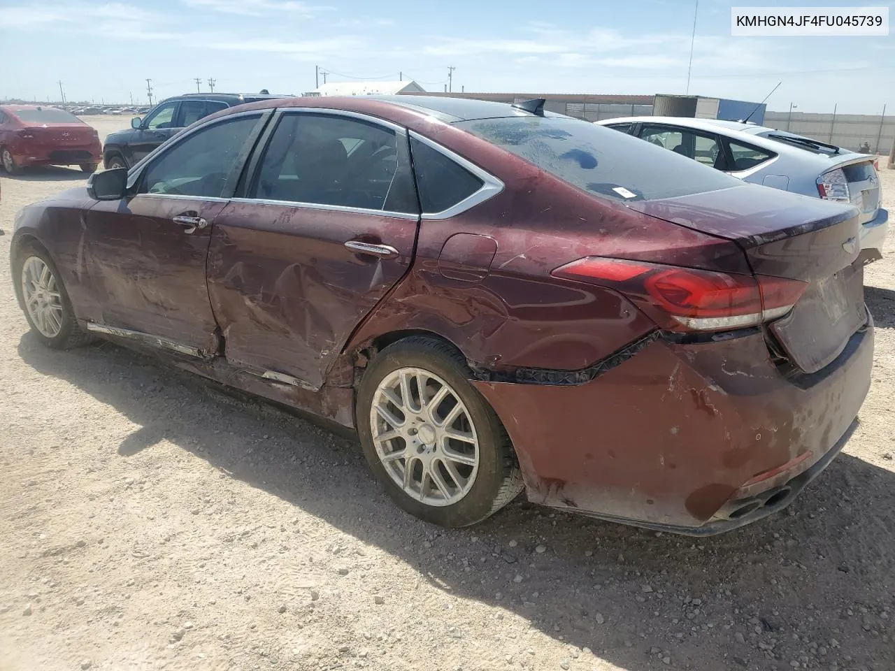 KMHGN4JF4FU045739 2015 Hyundai Genesis 5.0L