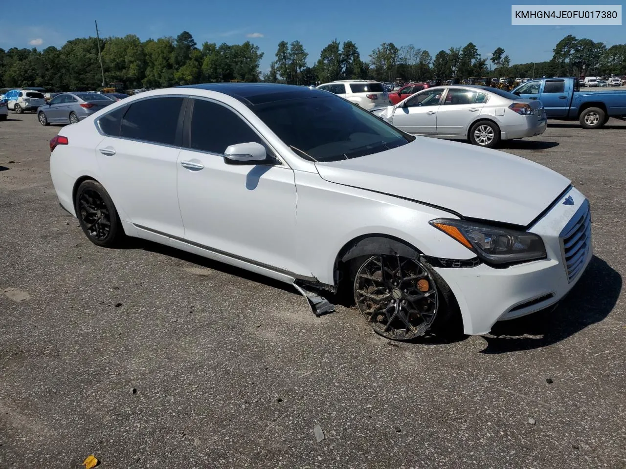 2015 Hyundai Genesis 3.8L VIN: KMHGN4JE0FU017380 Lot: 64771804